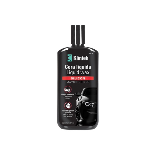 [T57088] Cera líquida de silicón para auto, 473 ml, Klintek - Pag 806