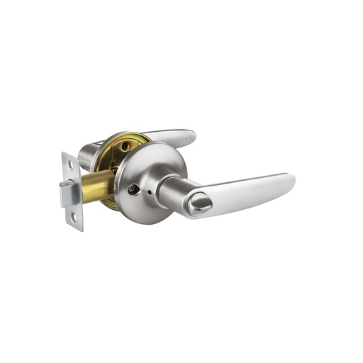[T43653] Cerradura manija p/baño cromo mate, cilindro de latón - Pag 778