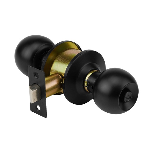 [T47911] Cerradura pomo, negro, esfera, baño, Hermex - Pag 780