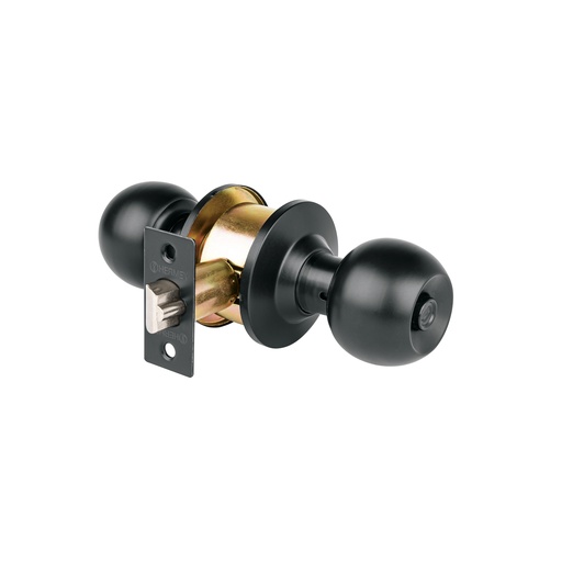 [T47910] Cerradura pomo, negro, esfera, recámara, Hermex - Pag 780, 798