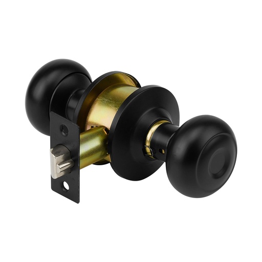 [T47912] Cerradura pomo, negro, oval, entrada, Hermex - Pag 781, 798