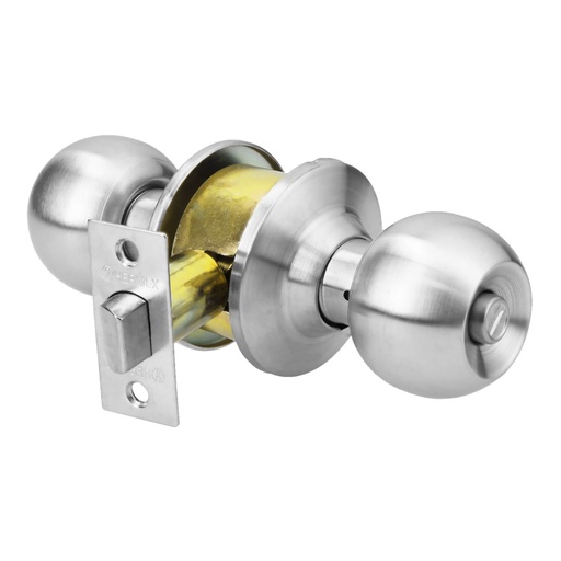[T43462] Cerradura tipo esfera para baño, cromo mate, Hermex - Pag 780