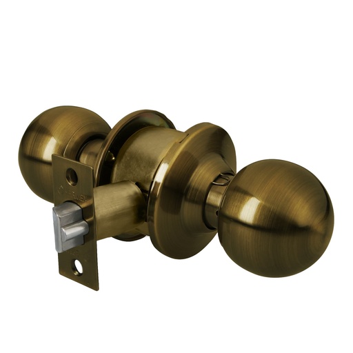 [T43469] Cerradura tipo esfera para entrada, latón antiguo, Hermex - Pag 780, 798