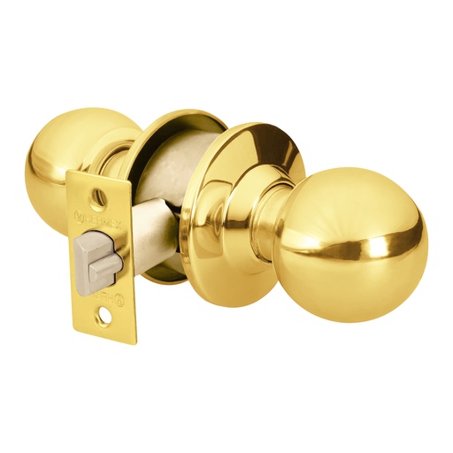[T43472] Cerradura tipo esfera para entrada, latón brillante, Hermex - Pag 780, 798