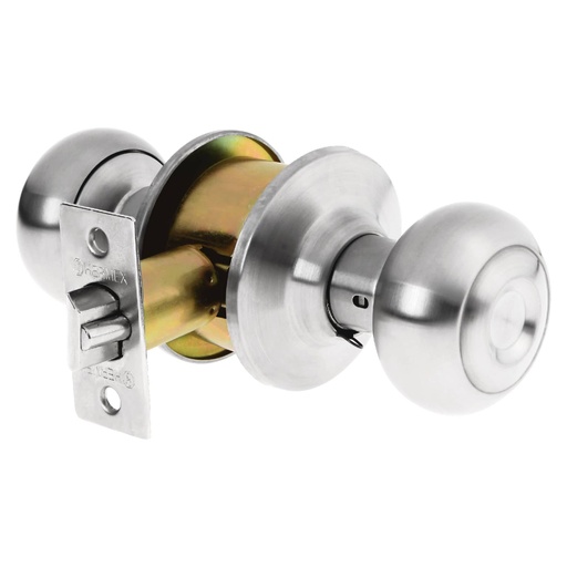 [T43451] Cerradura tipo oval para entrada, cromo mate, Hermex - Pag 781, 798