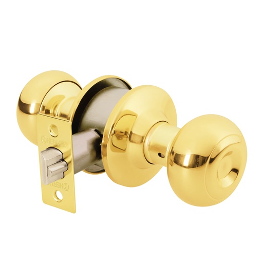 [T43457] Cerradura tipo oval para entrada, latón brillante, Hermex - Pag 781, 798