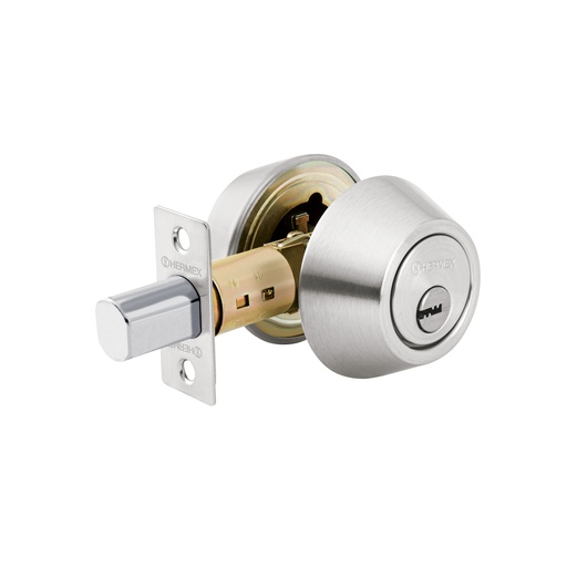 [T43602] Cerrojo llave-llave cromo mate, llave de puntos, Hermex - Pag 779, 798