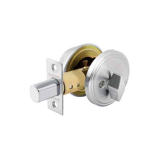 [T43601] Cerrojo llave-mariposa cromo mate, llave de puntos, Hermex - Pag 779, 798