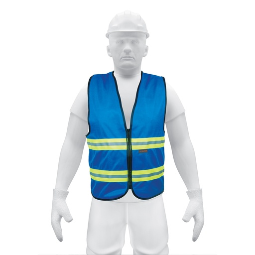 [T15416] Chaleco de seguridad azul alta visibilidad con cierre - Pag 452