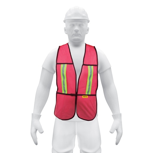 [T21028] Chaleco de seguridad con cintas reflejantes, rojo, Pretul - Pag 453