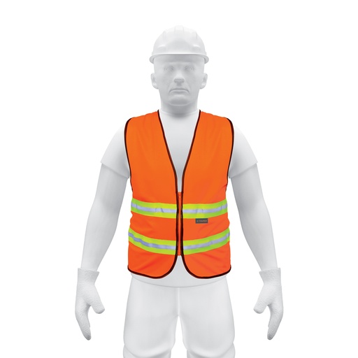 [T13473] Chaleco de seguridad naranja alta visibilidad con cierre - Pag 452