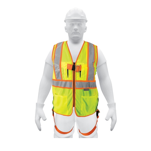 [T101771] Chaleco de seguridad para arnés, alta visibilidad, verde - Pag 452
