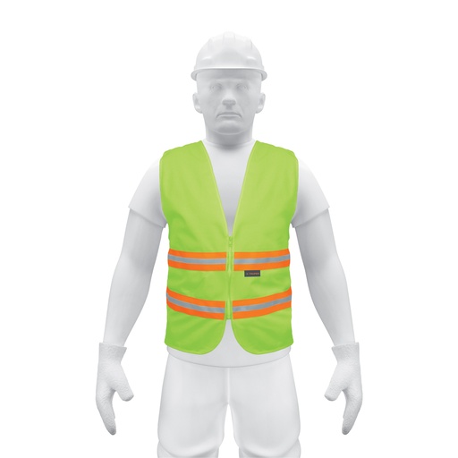 [T13474] Chaleco de seguridad verde alta visibilidad con cierre - Pag 452
