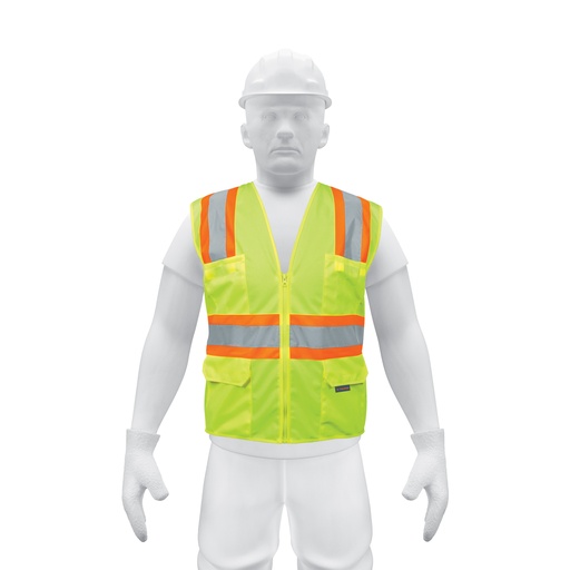 [T13476] Chaleco de seguridad verde max visibilidad y 6 bolsas - Pag 452