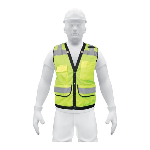 [T13484] Chaleco seguridad reforzado verde con bolsas, XG, Expert - Pag 452