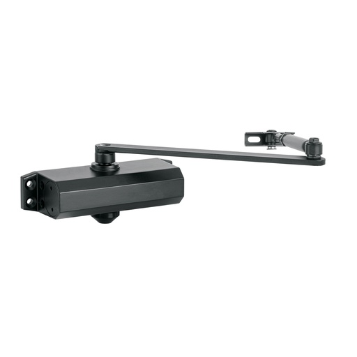 [T43607] Cierra puertas hidráulico color negro, Hermex - Pag 768