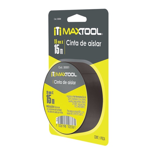 [A305004] Cinta de aislar 18mm x 15 mt en blister