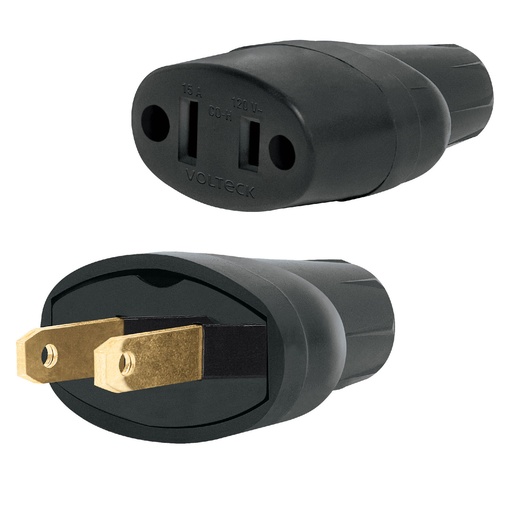 [T48074] Clavija y contacto de hule, bolsa con 2 pzas, Volteck - Pag 544