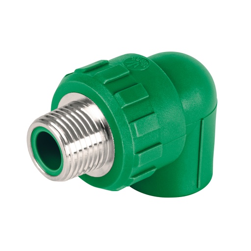 [T49855] Codo 90° PPR de 1/2' macho con inserto metálico, Foset - Pag 704