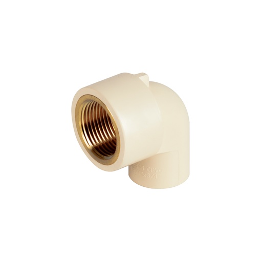 [T48910] Codo 90° de CPVC con inserto latón 3/4', Foset - Pag 700