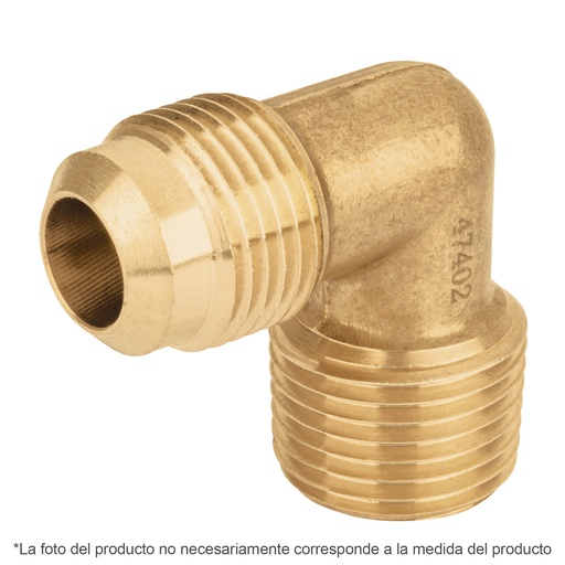 [T41058] Codo terminal a 90° de latón 5/16' x 3/8', Foset - Pag 686