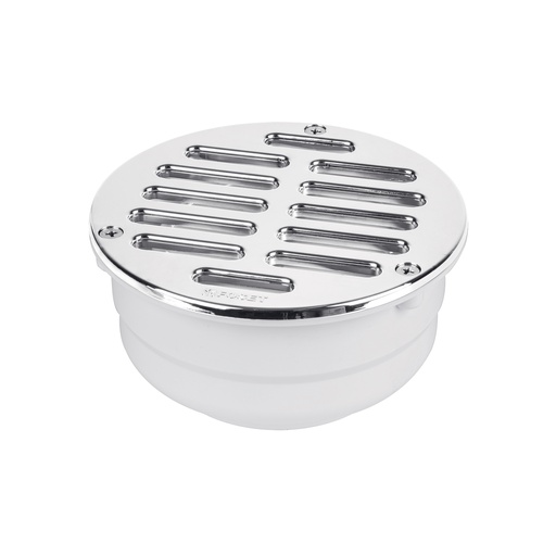 [T46023] Coladera de ABS con rejilla cromada 5', con tornillos, Foset - Pag 673