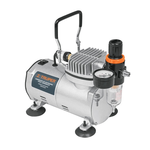 [T17247] Compresor de diafragma para aerógrafo, 1/5 HP, 110 V, Truper - Pag 118, 133