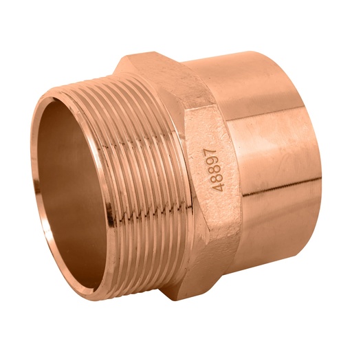 [T48897] Conector de cobre, rosca exterior 2', Foset - Pag 712