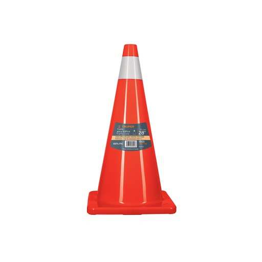 [T13123] Cono de precaución de 70 cm de PVC con reflejante, Truper - Pag 463
