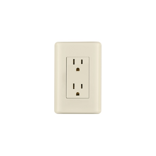 [T26637] Contacto dúplex aterrizado, marfil, Volteck Basic - Pag 540
