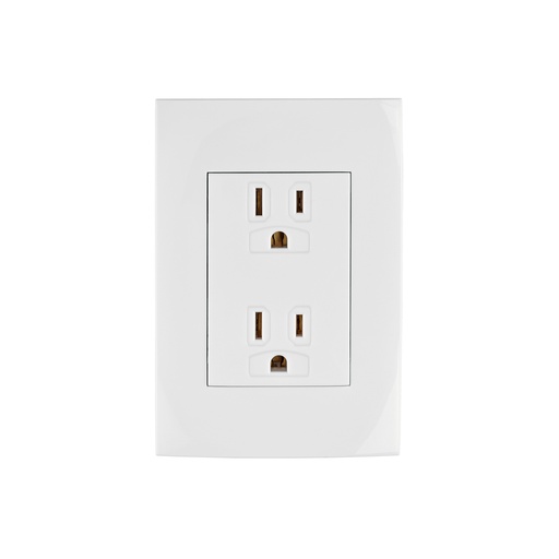 [T48309] Contacto dúplex, 2 polos + tierra, línea Oslo, blanco - Pag 525