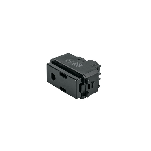 [T47605] Contacto sencillo, 2 polos + tierra, línea Italiana, negro - Pag 520