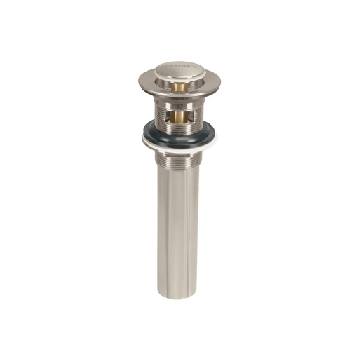 [T45283] Contra p/lavabo con rebosadero, sistema push, satín, 1-1/4' - Pag 670