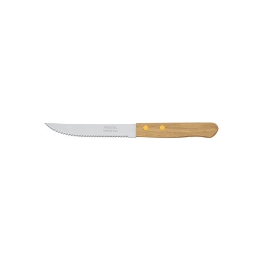 [T23083] Cuchillo con sierra para asado 5' mango de madera, Pretul - Pag 145