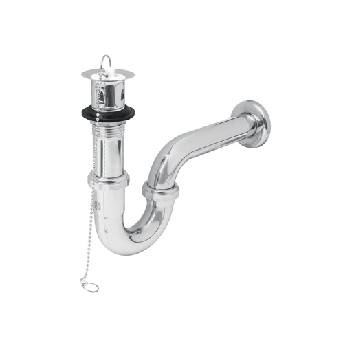[T49335] Céspol p/lavabo latón c/contra, tapón y cadena, cromo,1-1/4' - Pag 670