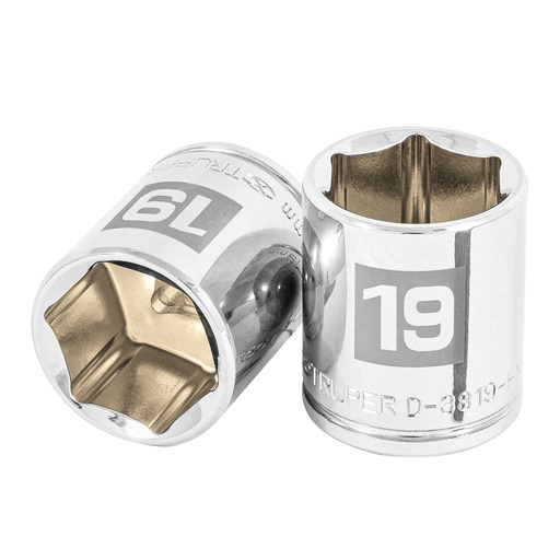 [T13683] Dado de 19 mm, 6 puntas, cuadro 3/8', Truper - Pag 152