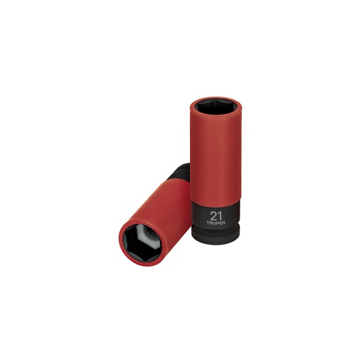 [T100905] Dado largo impacto prot. plást. 21 mm, 6 puntas, cuadro 1/2' - Pag 162