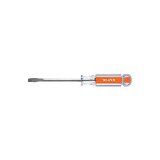 [T13996] Desarmador plano 1/4' x 4' mango de acetato, Truper - Pag 165