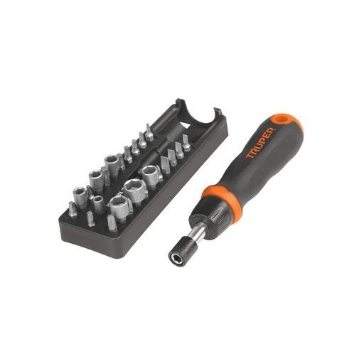 [T18222] Desarmador tipo matraca con 17 puntas y 7 dados, Truper - Pag 170