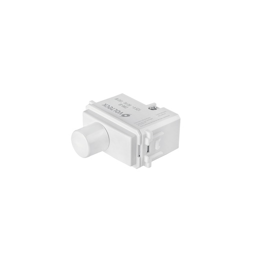 [T48138] Dimmer giratorio, línea Italiana, color blanco, Volteck - Pag 520