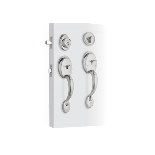 [T23678] Doble jaladera, perilla y cerrojo mariposa, cromo mate,Basic - Pag 783, 798