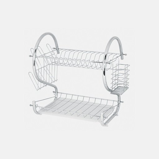 [T47908] Escurridor de acero cromado con 2 niveles para trastes - Pag 668