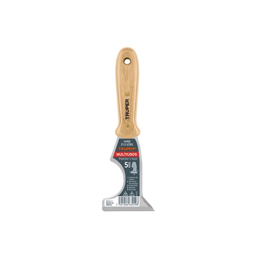 [T14458] Espátula 2-1/2' de 5 usos con mango de madera, Truper - Pag 200