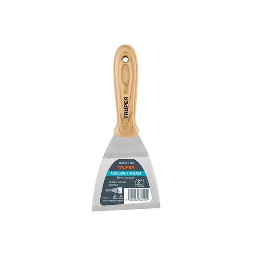 [T14457] Espátula afilada y angulada 3' con mango de madera, Truper - Pag 200