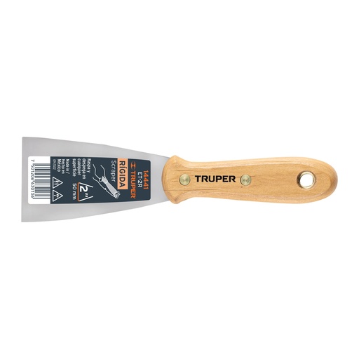 [T14441] Espátula rígida 2' con mango de madera, Truper - Pag 200