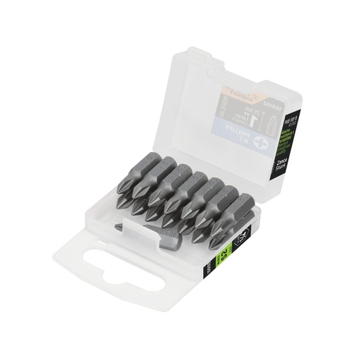 [T100192] Estuche con 15 puntas de cruz PH1 largo 1', Truper Expert - Pag 419