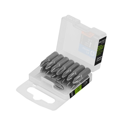 [T100193] Estuche con 15 puntas de cruz PH2 largo 1', Truper Expert - Pag 419