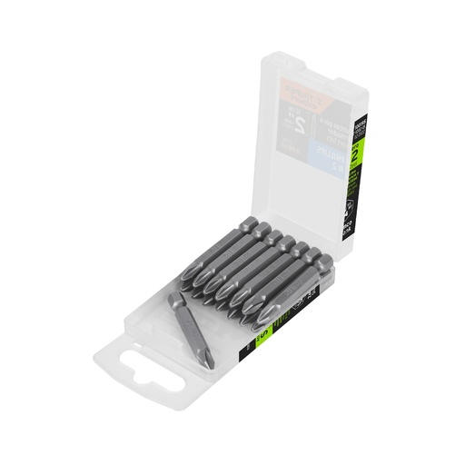 [T100195] Estuche con 15 puntas de cruz PH2 largo 2', Truper Expert - Pag 419