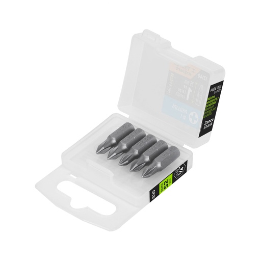 [T12140] Estuche con 5 puntas de cruz PH1 largo 1', Truper Expert - Pag 419