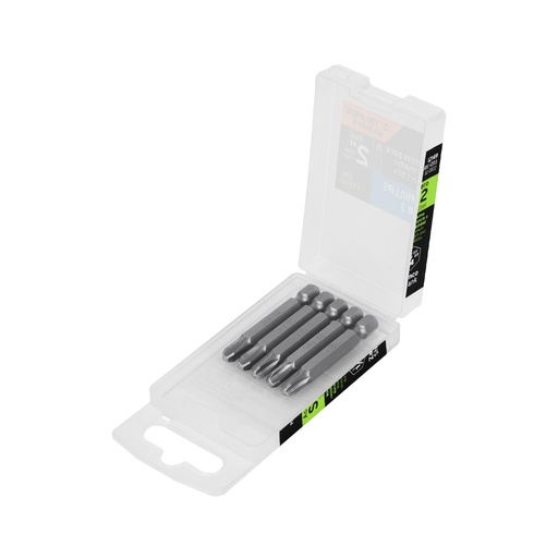 [T12149] Estuche con 5 puntas de cruz PH3 largo 2', Truper Expert - Pag 419
